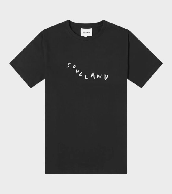 Soulland - Marker Logo Tee Black