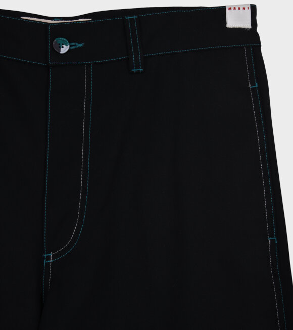 Marni - Contrast Stiching Trousers Black