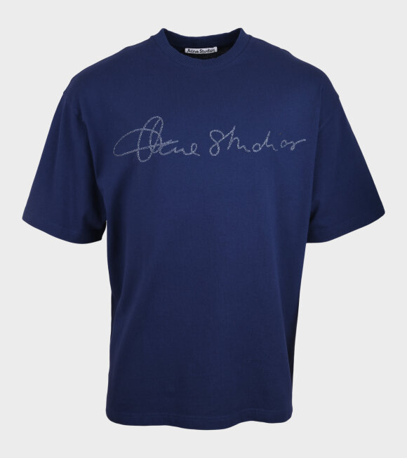 Acne Studios - Italics T-shirt Indigo Blue 