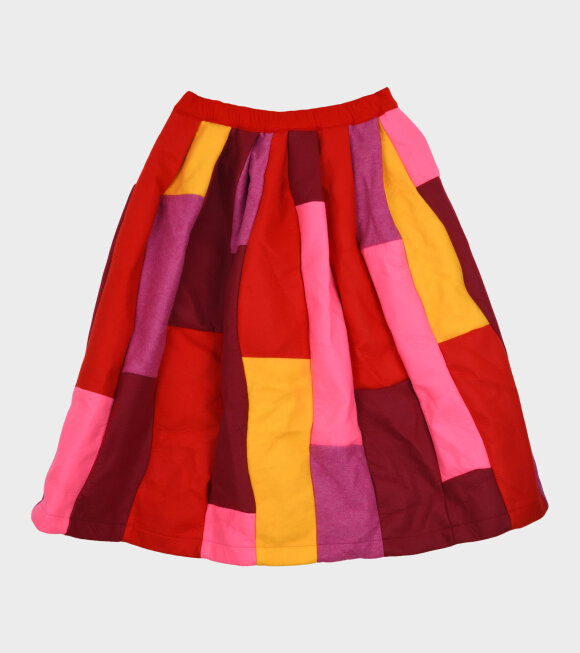 Comme des Garcons - Multicolour Skirt Red