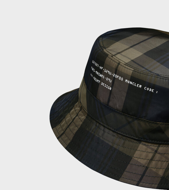 Moncler X Fragment - Cappello Bucket Hat Navy/Khaki 