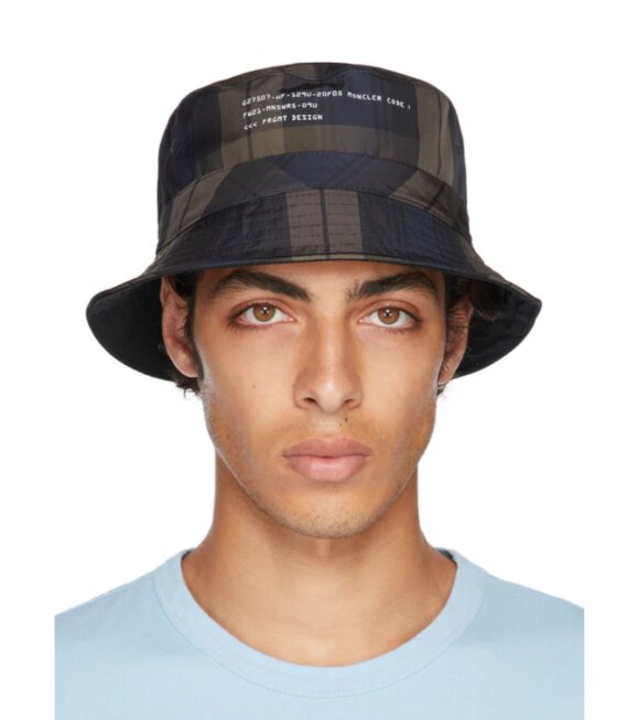 Moncler X Fragment - Cappello Bucket Hat Navy/Khaki 