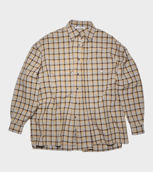 Acne Studios - Checked Shirt Brown/Grey