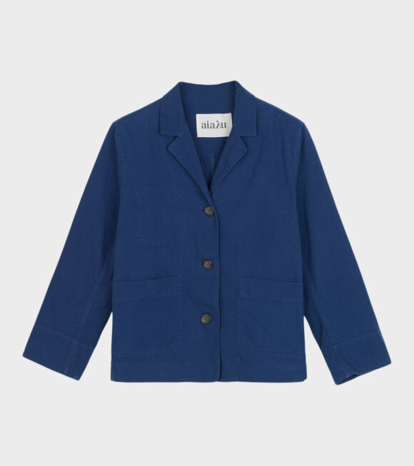Aiayu - Soft Jacket Twill Japanese Blue