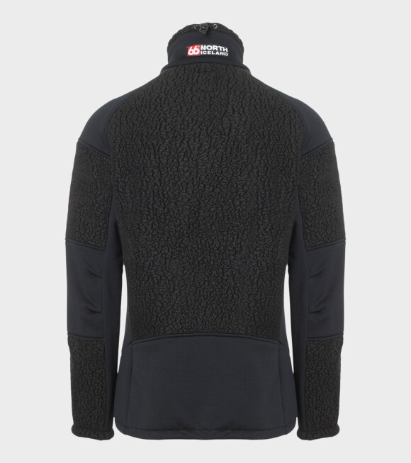 66 North - Tindur Shearling Fleece Jacket Black