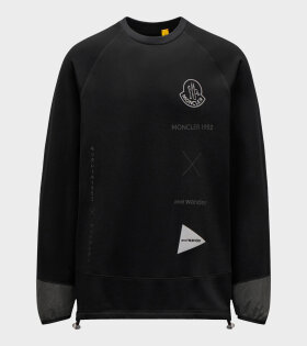 Moncler X 1952 - Mixed Print Sweatshirt Black