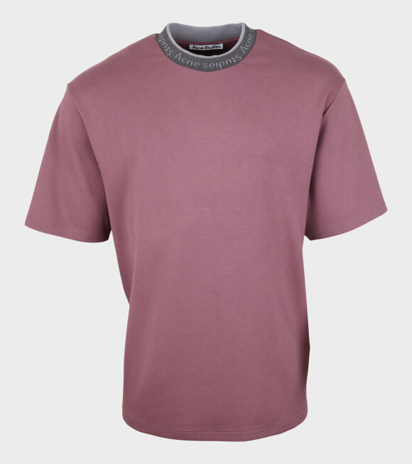 Acne Studios - Logo Collar T-shirt Dusty Pink