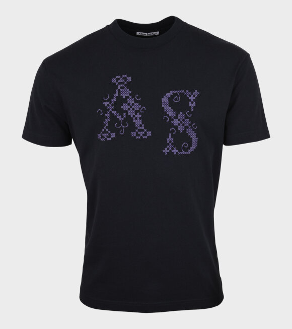 Acne Studios - Embroidered T-Shirt Dark Navy