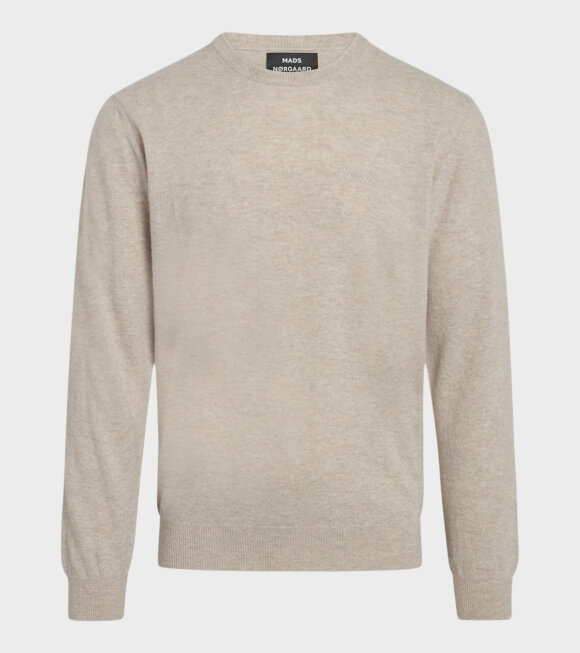 Mads Nørgaard  - Eco Wool Karsten Sweater Oatmeal