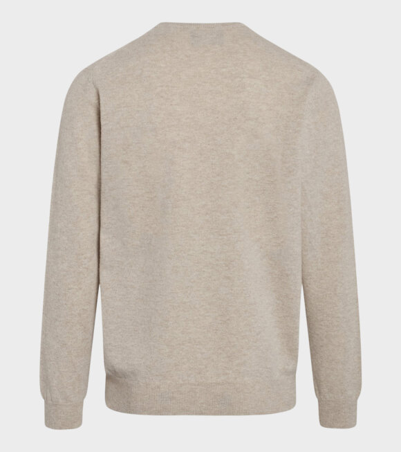Mads Nørgaard  - Eco Wool Karsten Sweater Oatmeal