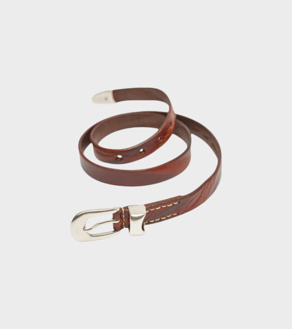 Our Legacy - 2 cm Belt Brown Leather
