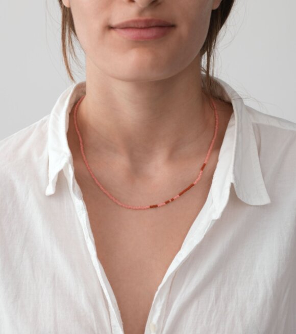 Anni Lu - Asym Bold Necklace Pink