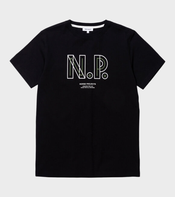 Norse Projects - Niels Teknisk Logo Tee Black 