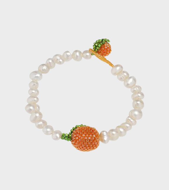 Pura Utz - Pearl Orange Bracelet White/Orange