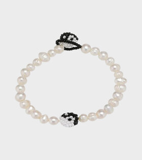 Pura Utz - Pearl Yin/Yang Bracelet Black/White
