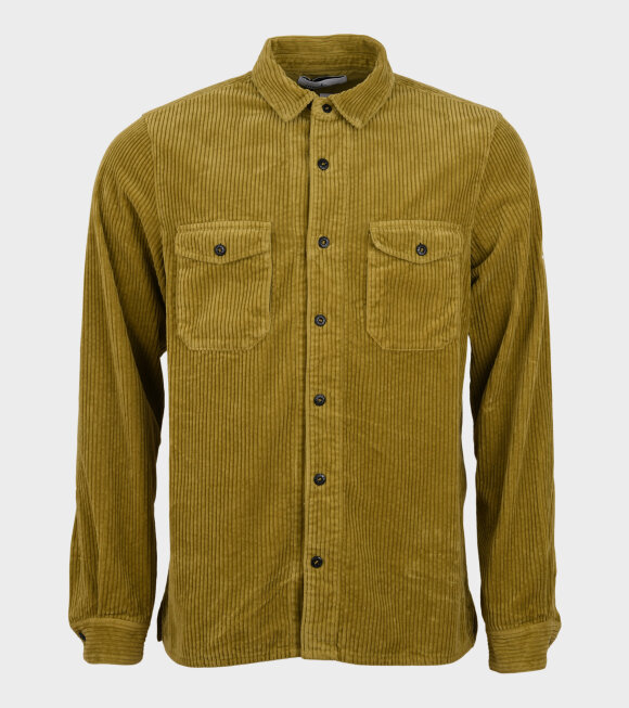 Stone Island - Cotton Corduroy Shirt Green