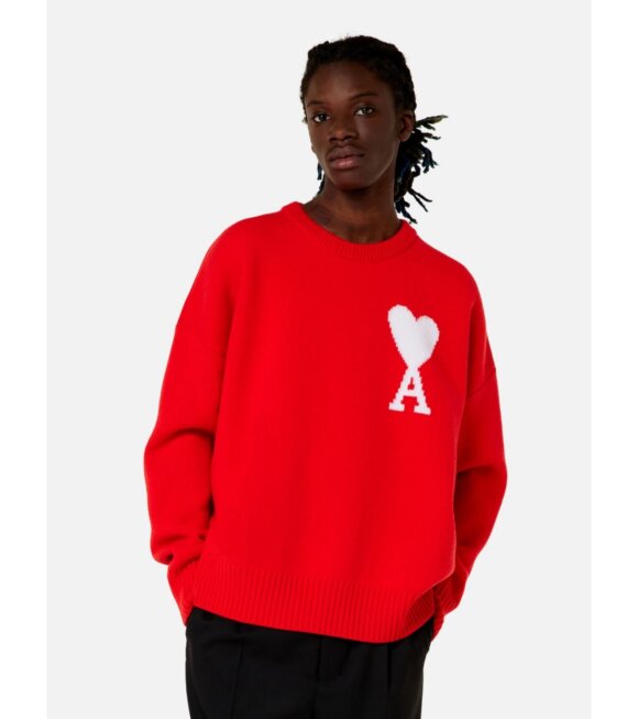 AMI - Crewneck Sweater Red