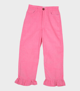 Palma Ruffled Pants Corduroy Pink 