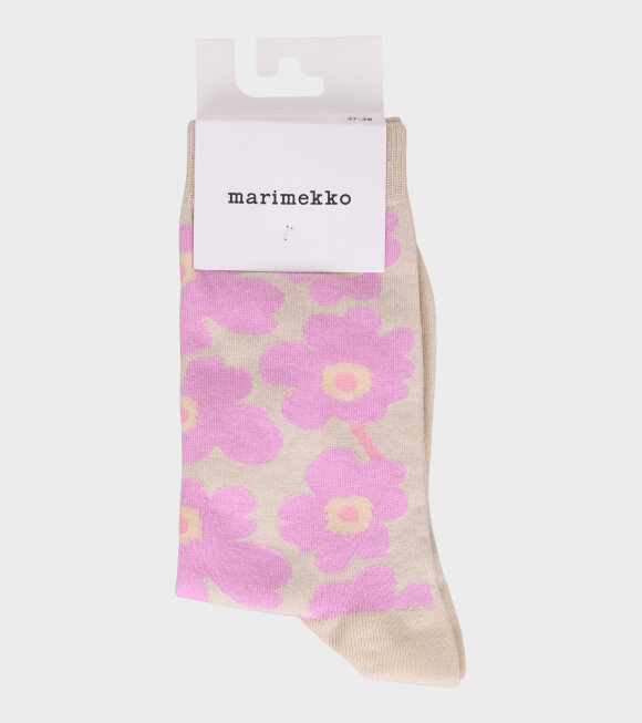Marimekko - Hieta Unikko Socks Pink