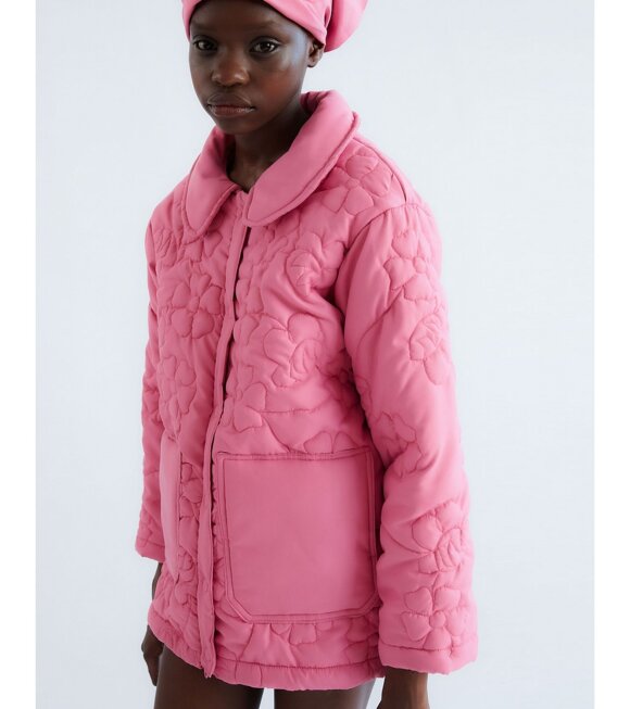Tach - Roma Floral Quilted Jacket Pink
