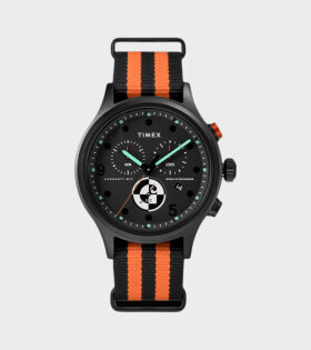X Timex Range C Allied Chronograph Watch Black/Orange