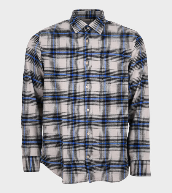 NN07 - Errico Shirt Checkered Off-White/Black/Blue
