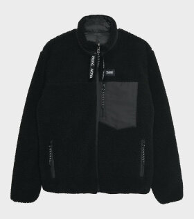 Reversible Fleece Down Jacket Black