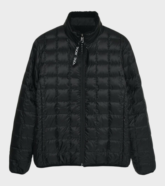 Taion - Reversible Fleece Down Jacket Black