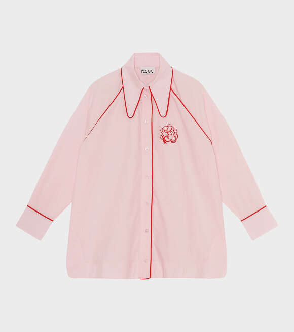 Ganni - Cotton Poplin Shirt Cherry Blossom