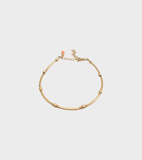 Leleah - Nina Gold Bracelet Coral