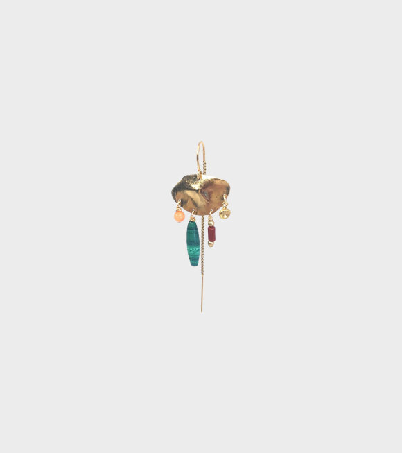 Leleah - Ghaada Malachite Earring Green