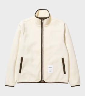 Frederik Tab Series Fleece Jacket Ecru Off-White