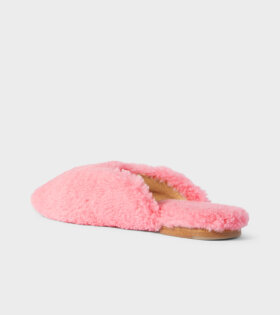 Shearling Slippers Pink