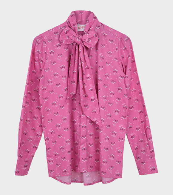 Roté - Organic Bow Shirt Pink