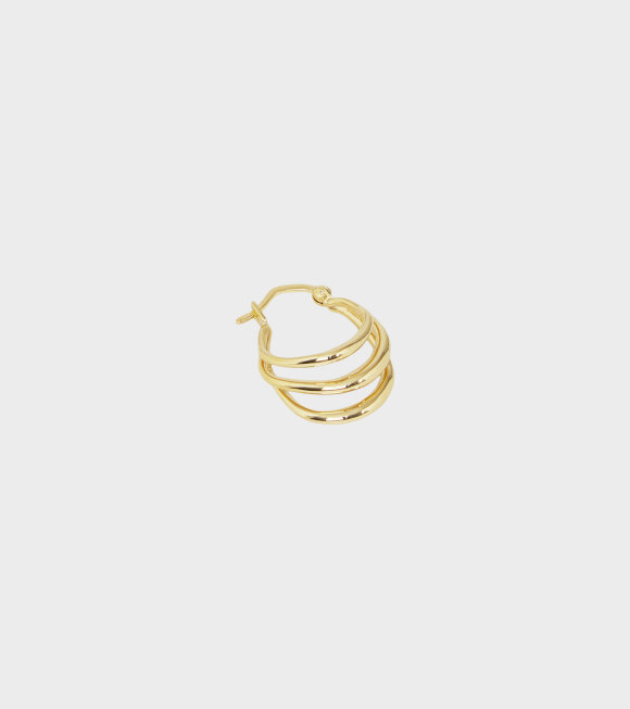 Trine Tuxen - Rozanna Hoop l Goldplated Right