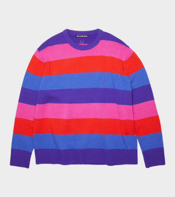 Acne Studios - Striped Crew Neck Sweater Multicolor