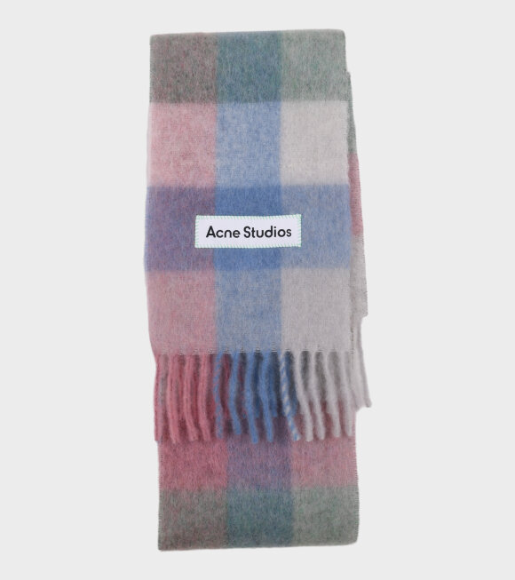Acne Studios - Large Check Scarf Pink/Blue/Green