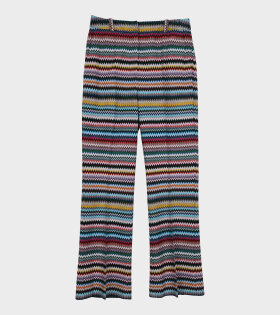 Zig Zag Striped Trousers Multicolor