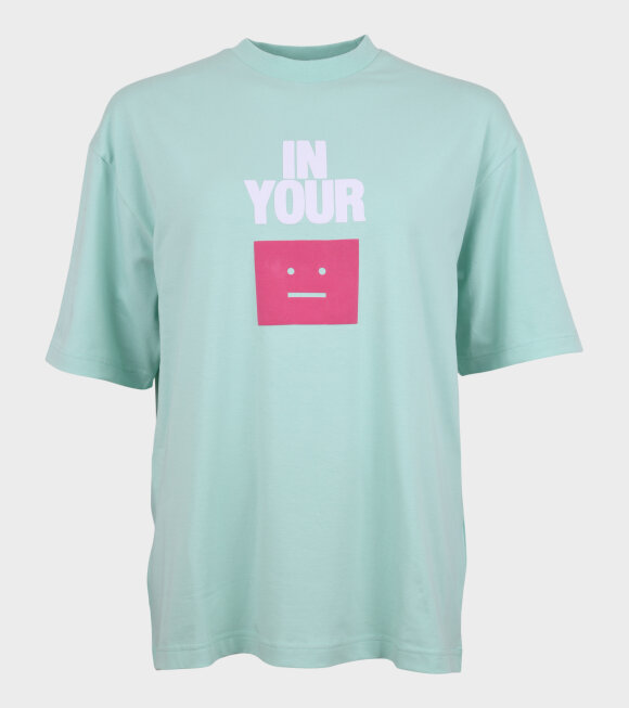 Acne Studios - Oversize In Your Face T-shirt Mint Green