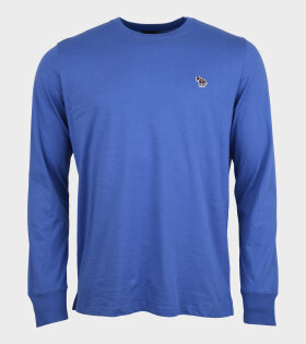 Zebra Logo LS T-shirt Blue