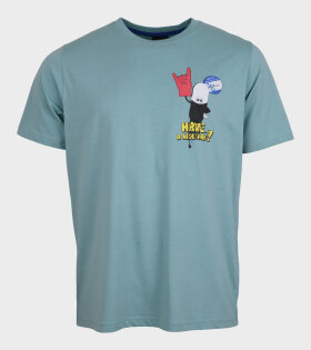 Have A Nice Day T-shirt Faded Turquoise