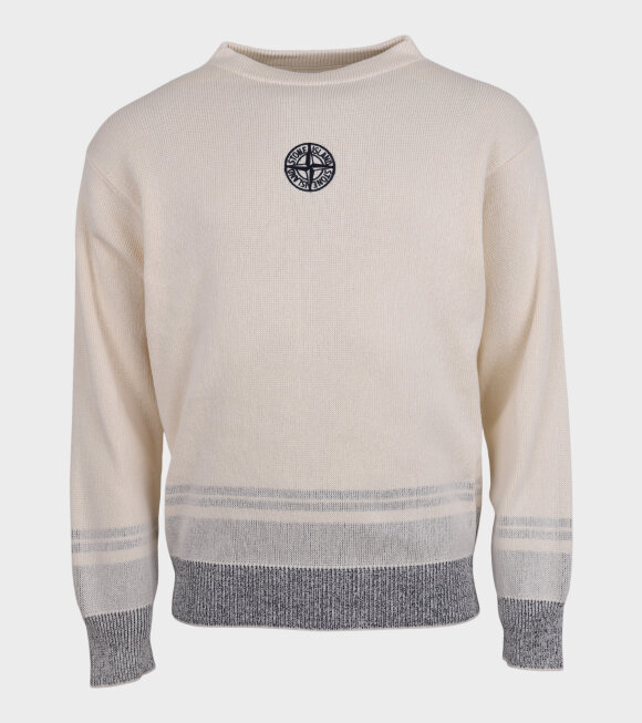 Stone Island - Compass Knit Off-White/Navy