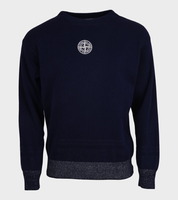 Stone Island - Compass Knit Navy/Off-White