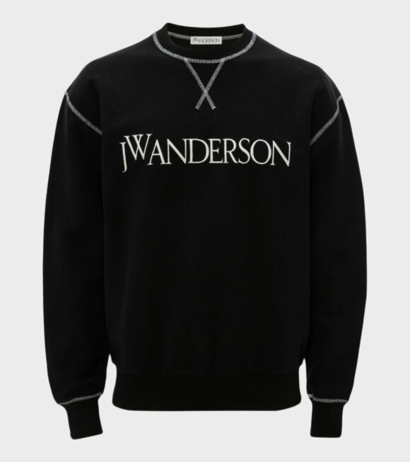 JW Anderson - Inside Out Contrast Sweatshirt Black