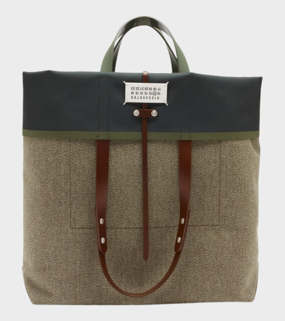 Maison Margiela - Shopping Canvas Bag Green/Grey
