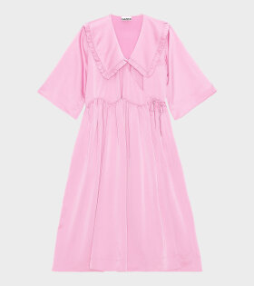 Oversize Smocked Dress Pink