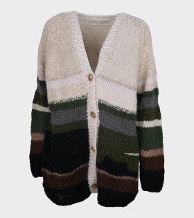Hand Knitted Oversize Cardigan Multicolor