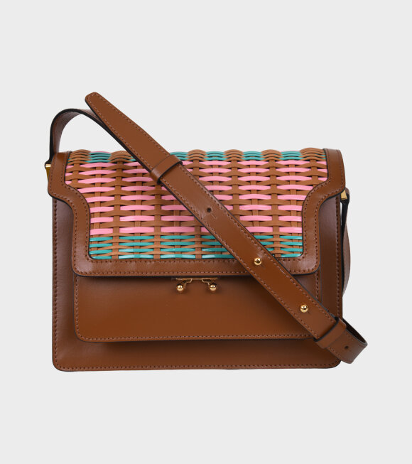 Marni - Medium Trunk Braided Bag Brown/Multicolor