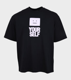 Oversize Face Your Self T-shirt Black