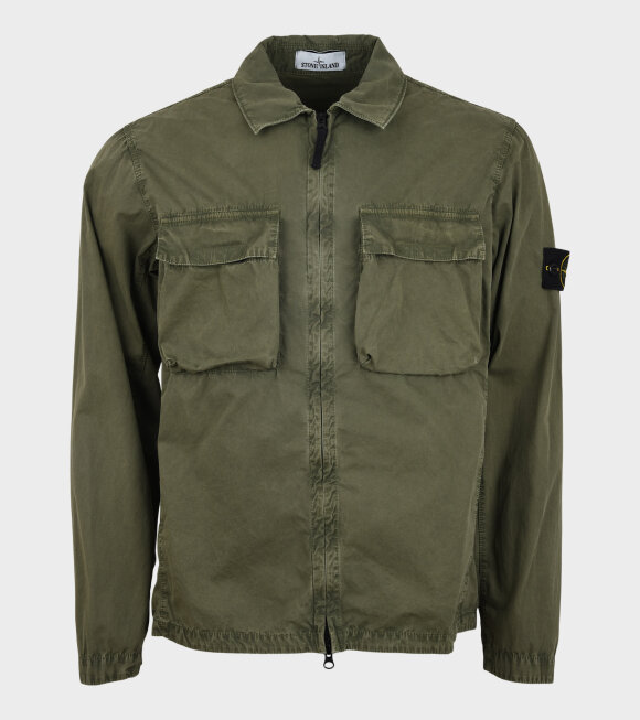 Stone Island - Patch Overshirt Olive Green